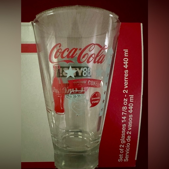 Coca Cola glasses 2 per pack , bundle and save 15% - Picture 6 of 12